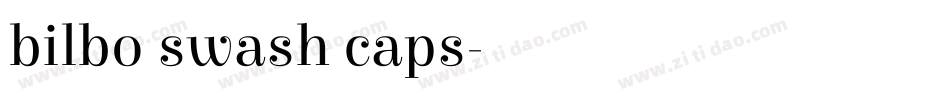 bilbo swash caps字体转换